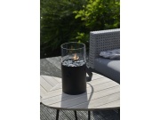 COSI Plynová lucerna - typ Cosiscoop Original - černá/kouřové sklo