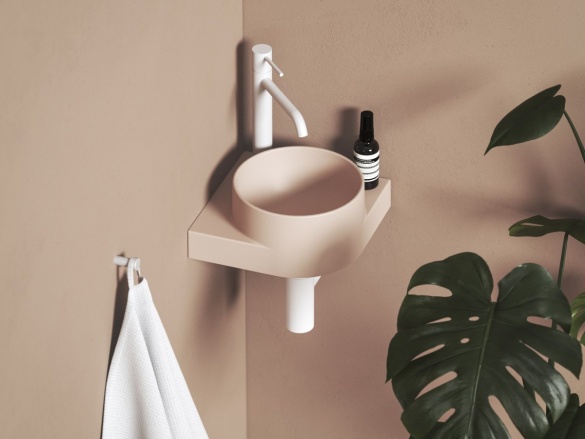 Ravak Umývátko Yard 28 C, s otvorem pro baterii, bez přepadu, bílá