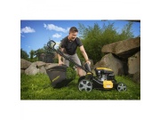 Multifunkční travní sekačka 4 v 1 s benzinovým motorem a variabilním pojezdem Riwall PRO RPM 5155 V PRO