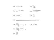 Ravak Panelkit 10°, BeHappy II, Chrome 160/170x105