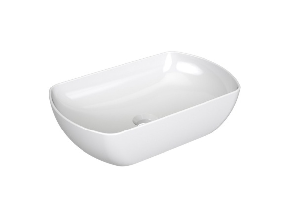 Ravak Umývadlo Uni Slim O 50, bez otvoru pre batériu, bez prepadu, biela