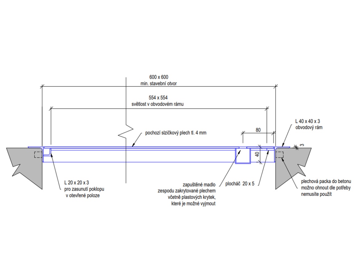 Poklop Scobax Steelsafe Zinc