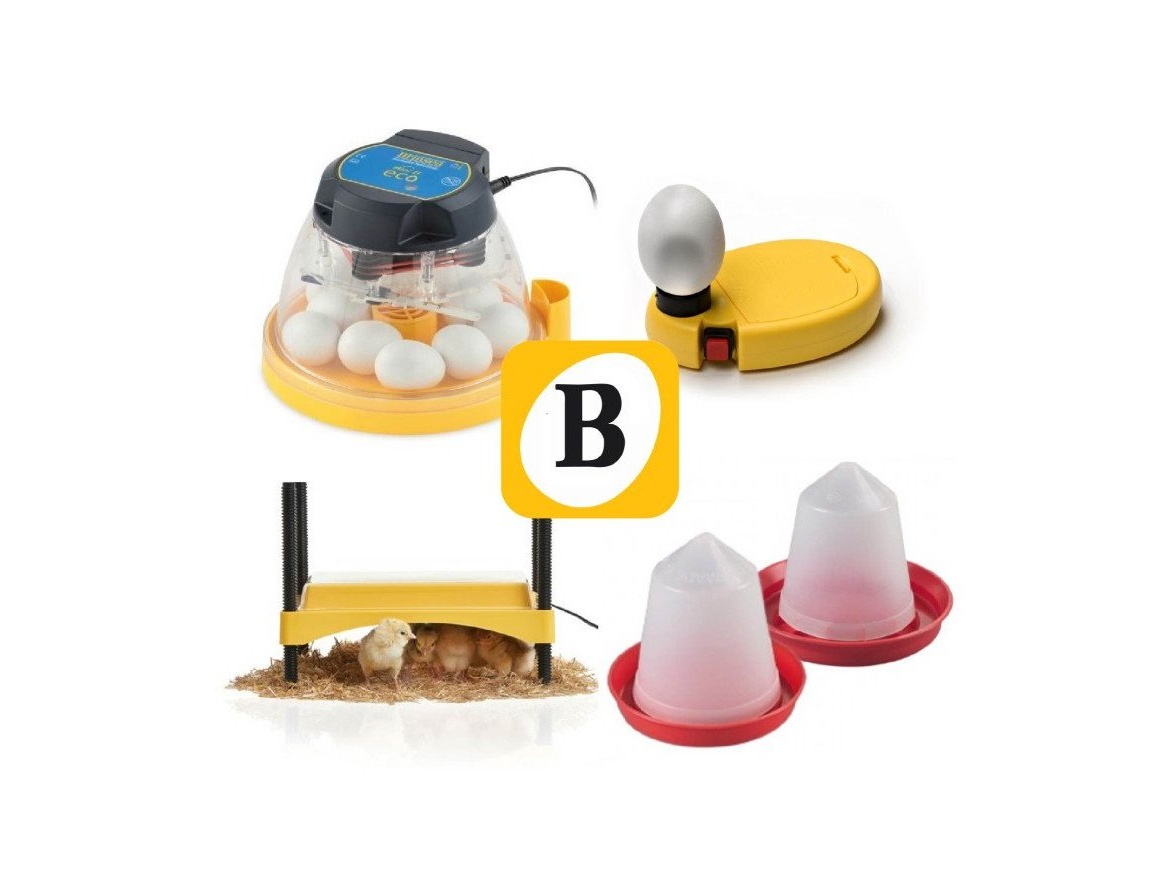 Scobax BRINSEA - MINI II ECO + Startovací sada pro líhnutí kuřat – Starter Pack 1