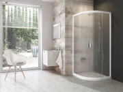 Ravak BLCP4-80x80, satin+transparent