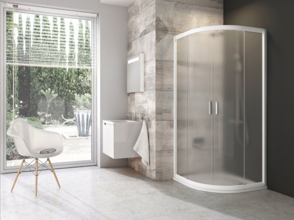 Ravak BLCP4-80x80, satin+transparent