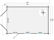 Tuindeco Geir Garage | 44mm | impregnated RCW