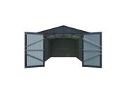 Kovová garáž 3 x 6 m se sedlovou střechou Antracit Riwall PRO RMCG 20x10 Anthracite