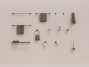 Ravak KN 320.30SSB Držák na ručníky 60 cm, dvojitý, nerez kartáčovaná