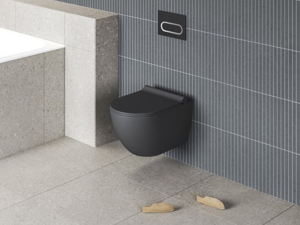 Ravak WC Uni Chrome RimOff, závesné, biela