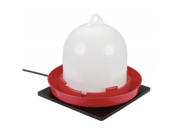 Scobax Výhřevná gumová podložka k napáječce nebo misce na vodu, 24x24 cm