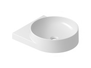 Ravak Umyvadlo Yard 40, s otvorem pro baterii, bez přepadu, černá matná