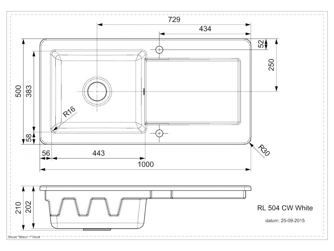 Konyhai mosogatók Reginox Old Modena 1000.0