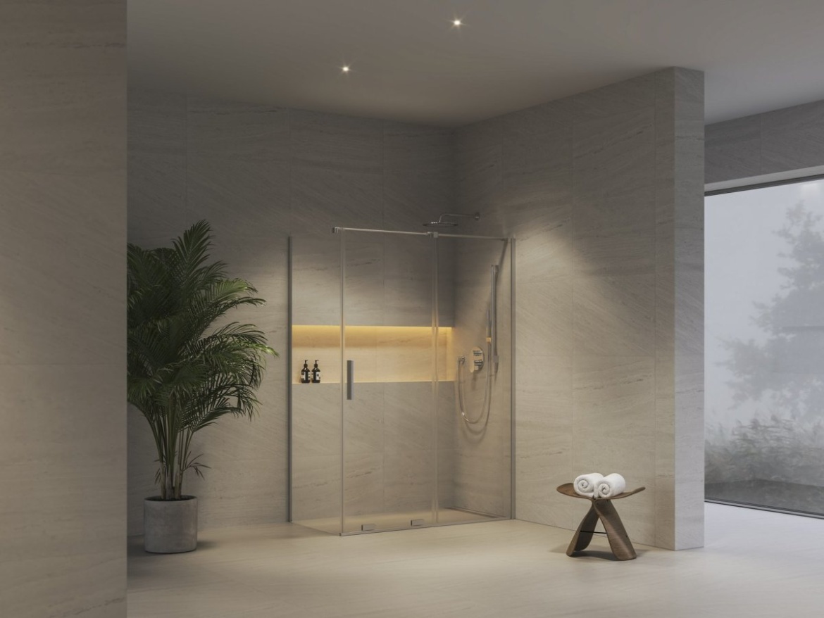 Ravak ROPS 90, lesk+transparent