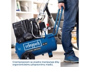 Tichý bezolejový dvouválcový kompresor 24 l Scheppach HC 25 Si