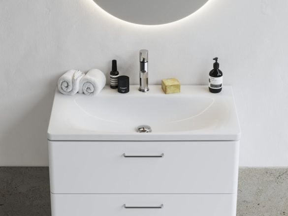 Ravak Umyvadlo Balance 50, s otvorem pro baterii, bez přepadu, bílá