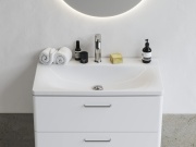 Ravak Umývadlo Balance 80, s otvorom pre batériu, bez prepadu, biela