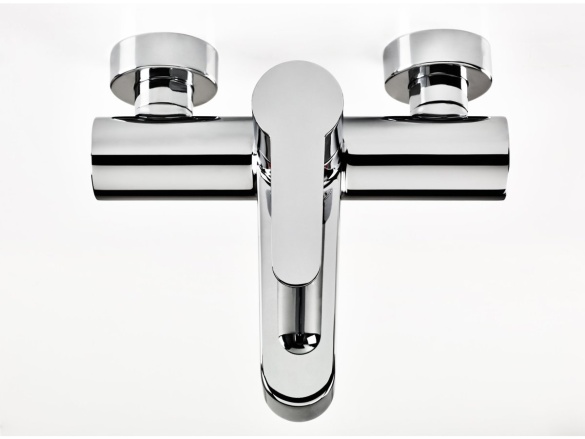 Ravak PU 022.20BL Vanová nástěnná baterie bez sprchového setu, černá