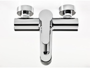 Ravak PU 022.20BLM Vaňová nástenná batéria bez sprchového setu, čierna matná