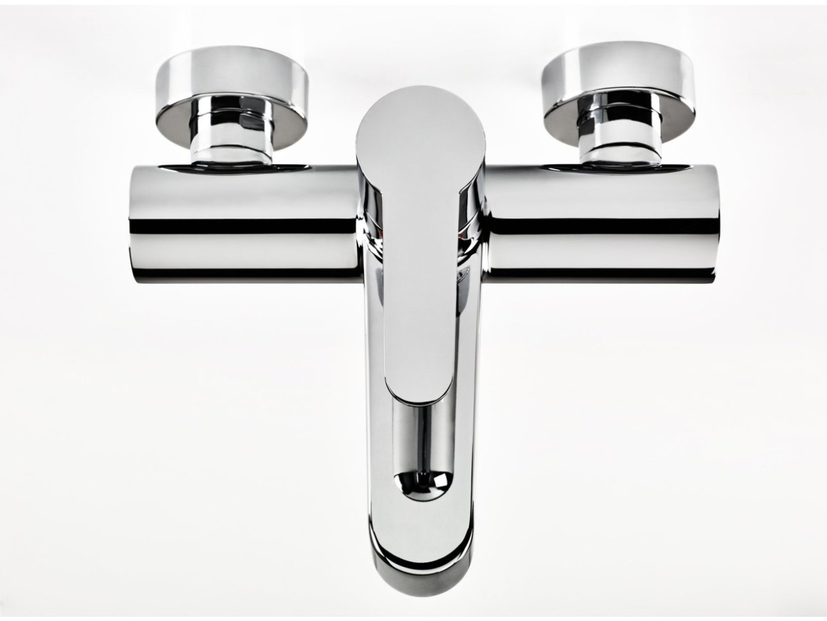 Ravak PU 022.20BLM Vanová nástěnná baterie bez sprchového setu, černá matná