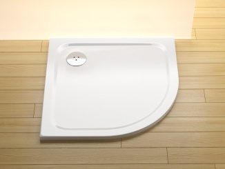 Štvrťkruhové –  Ravak Vanička Elipso Pro Chrome 80x80 biela