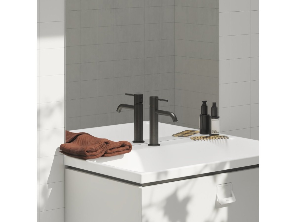 Ravak ES 012.21BLM Umyvadlová stojánková baterie BeCool 190 mm bez výpusti, Black Matt