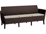Keter Zahradní set  Salemo 3 Seater Sofa - hnědá / béžová