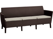 Keter Zahradní set  Salemo 3 Seater Sofa - hnědá / béžová