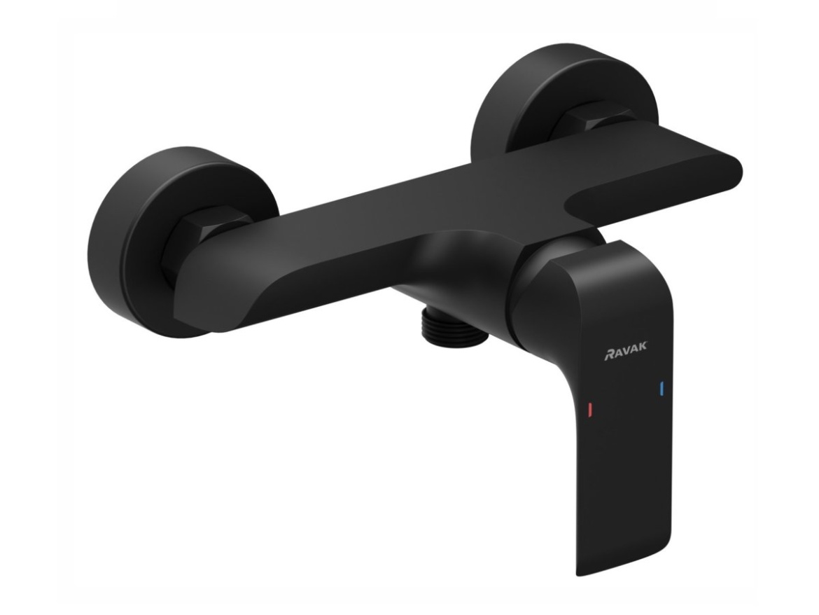 Ravak FL 032.20BLM Sprchová nástěnná baterie bez sprchového setu, černá matná