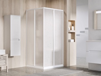 Koupelna a WC –  Ravak SRV2+SRV2 90x90 195, biela+transparent