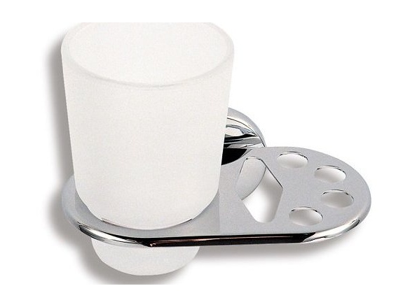 Novaservis Držák skleničky a kartáčků Metalia 1, sklo/chrom, , 6149,0