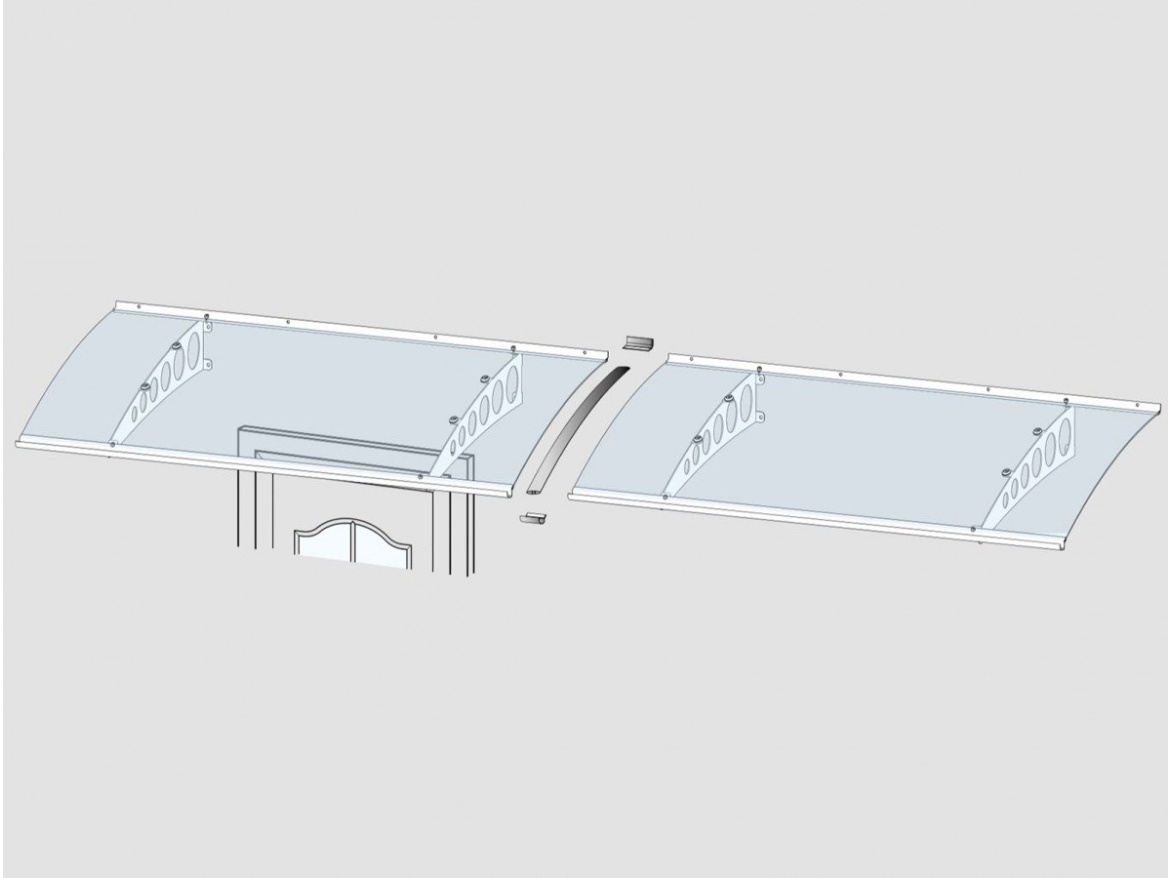 Spojovací diel Gutta pro stříšky PT/G, PT/GR, PT/ET