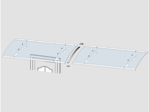 Spojovací diel Gutta pro stříšky PT/G, PT/GR, PT/ET