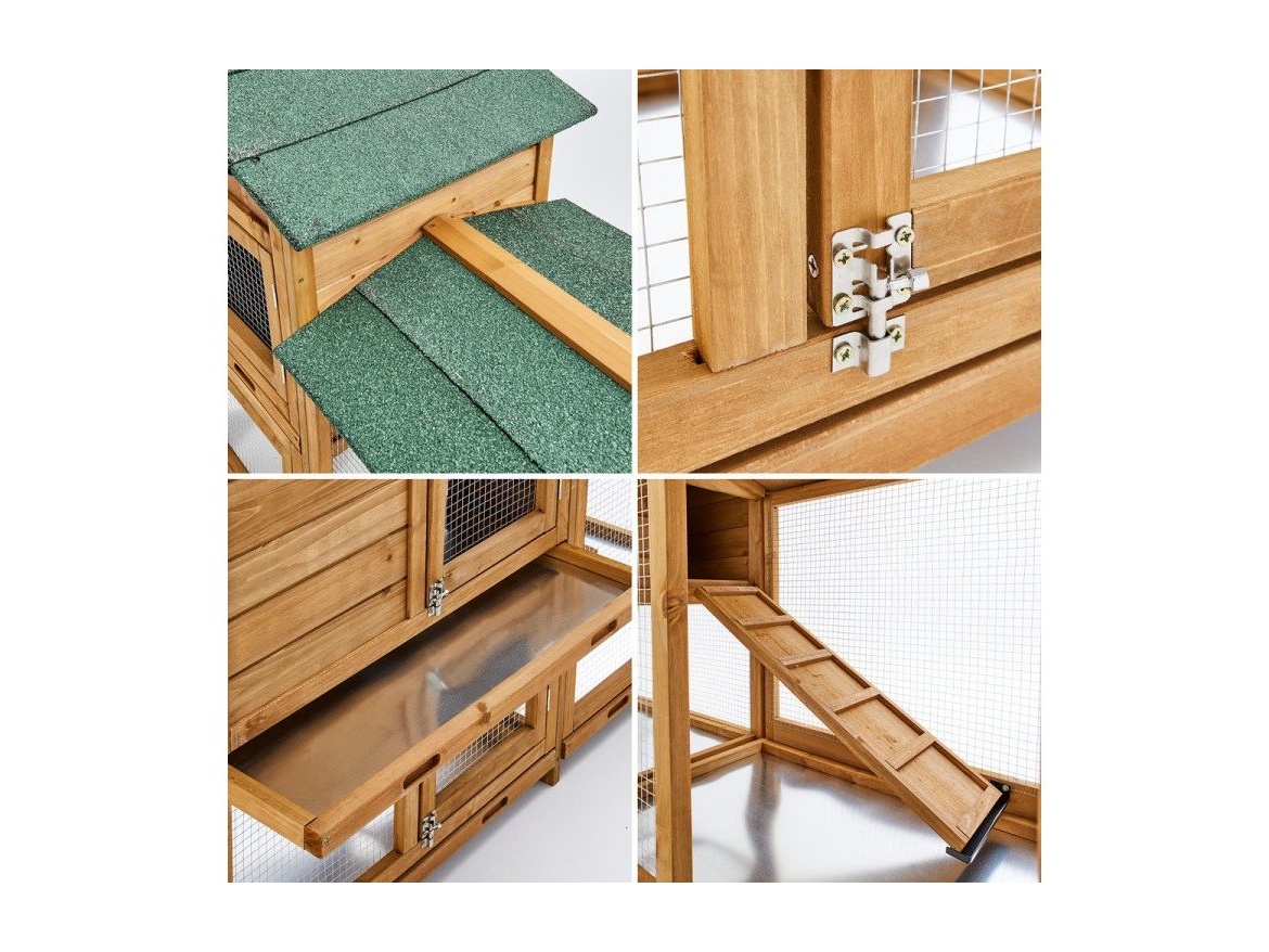 Dřevěná králíkárna Scobax Deny
