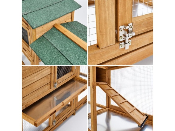 Dřevěná králíkárna Scobax Deny