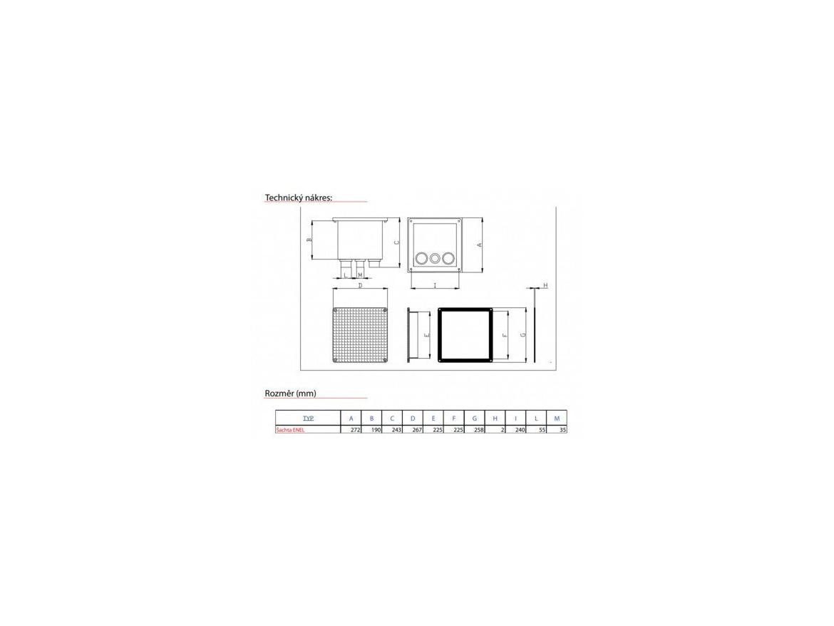 Dakota Šachta pro elektrické kabely