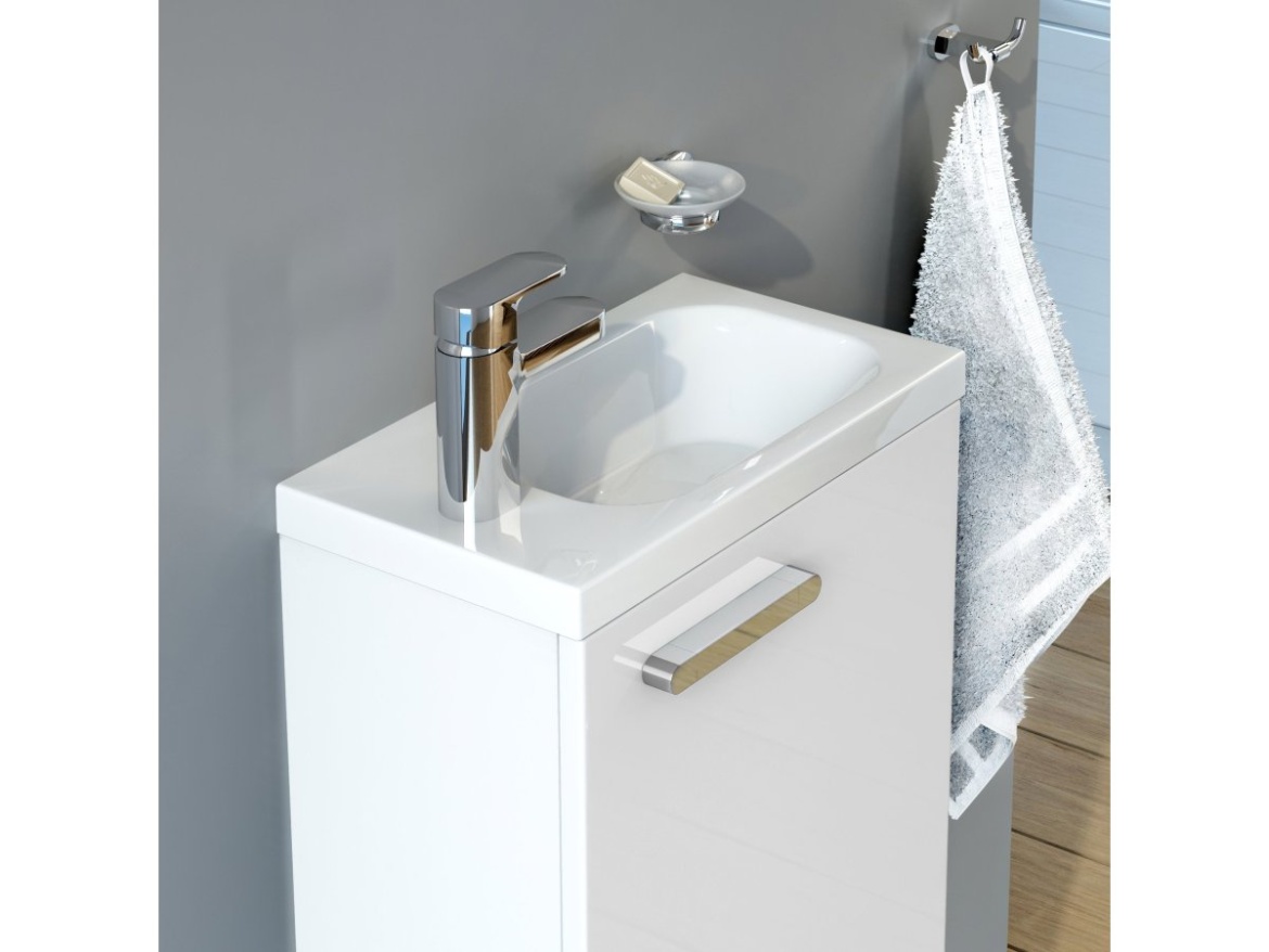 Ravak Umývadlo Chrome 40 P, s otvorom pre batériu, bez prepadu