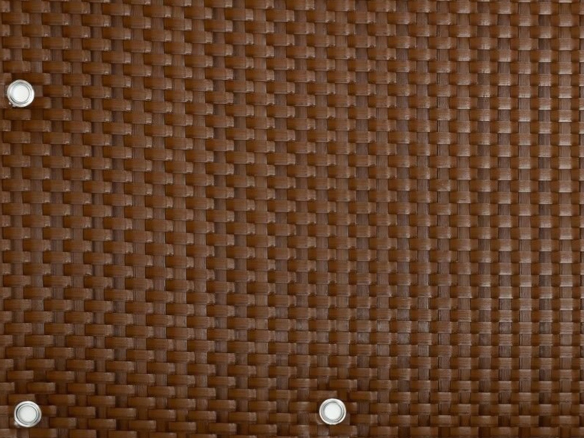 Balkónová zástena s kovovými okami Scobax Balcony eyelet