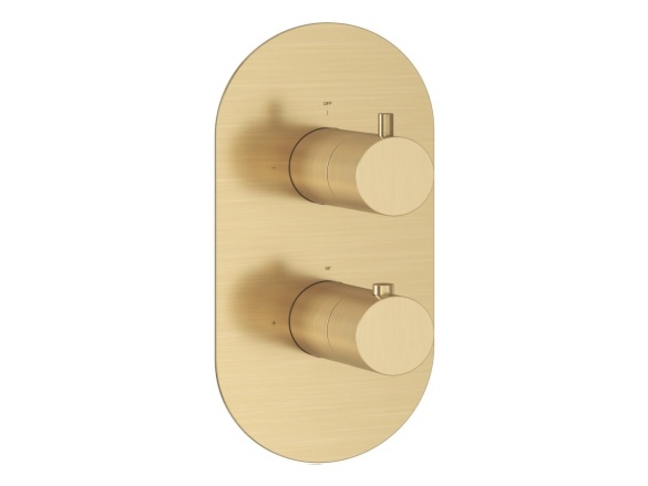 Ravak ES 063.60RGB.O2.RB07C Termostatická podomítková baterie 2-cestná bez tělesa, Rose Gold Brushed