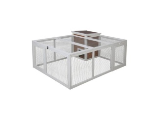Králikárne –  Scobax Výběh pro králíky, s domečkem, 132 x 102 x 59 cm