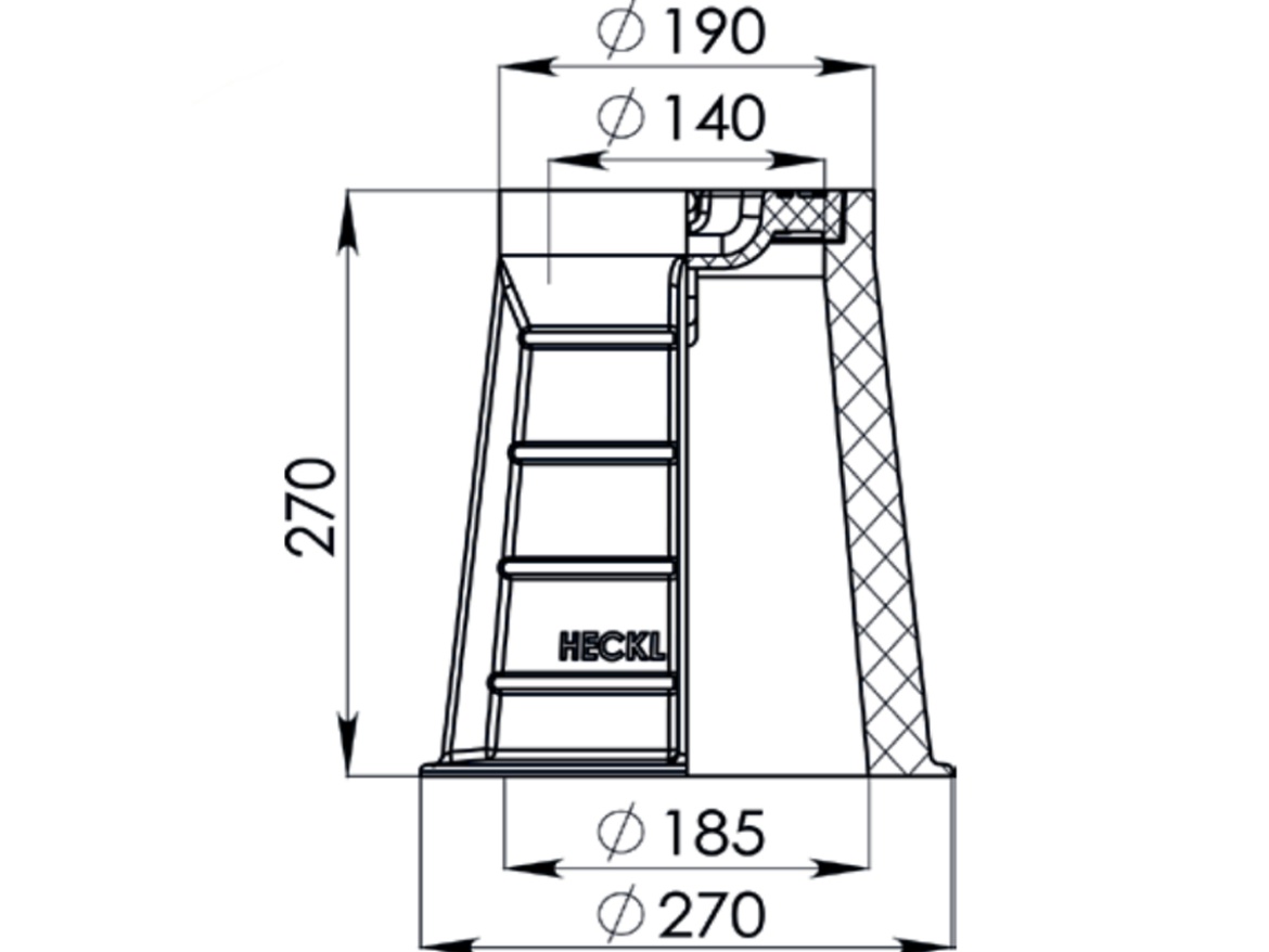 Šoupátkový poklop Heckl Lentus