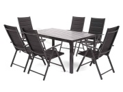 Home & Garden Zahradní nábytek Ibiza Alu Black / Black 6+1