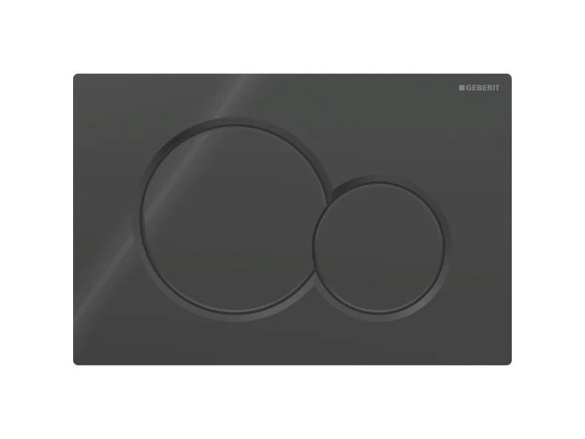 Geberit Ovládací tlačítko Sigma01 černé, kulatá tlačítka,  115.770.DW.5