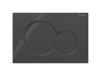 WC-k, bidék és piszoárok – Geberit Ovládací tlačítko Sigma01 černé, kulatá tlačítka, 115.770.DW.5