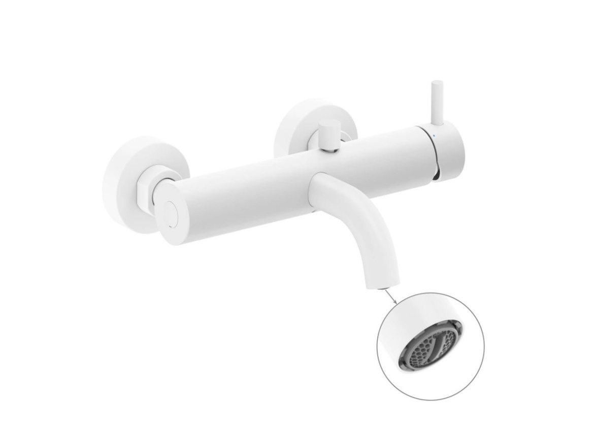 Ravak ES 022.60RGB Vaňová nástenná batéria bez sprchového setu, Rose Gold Brushed