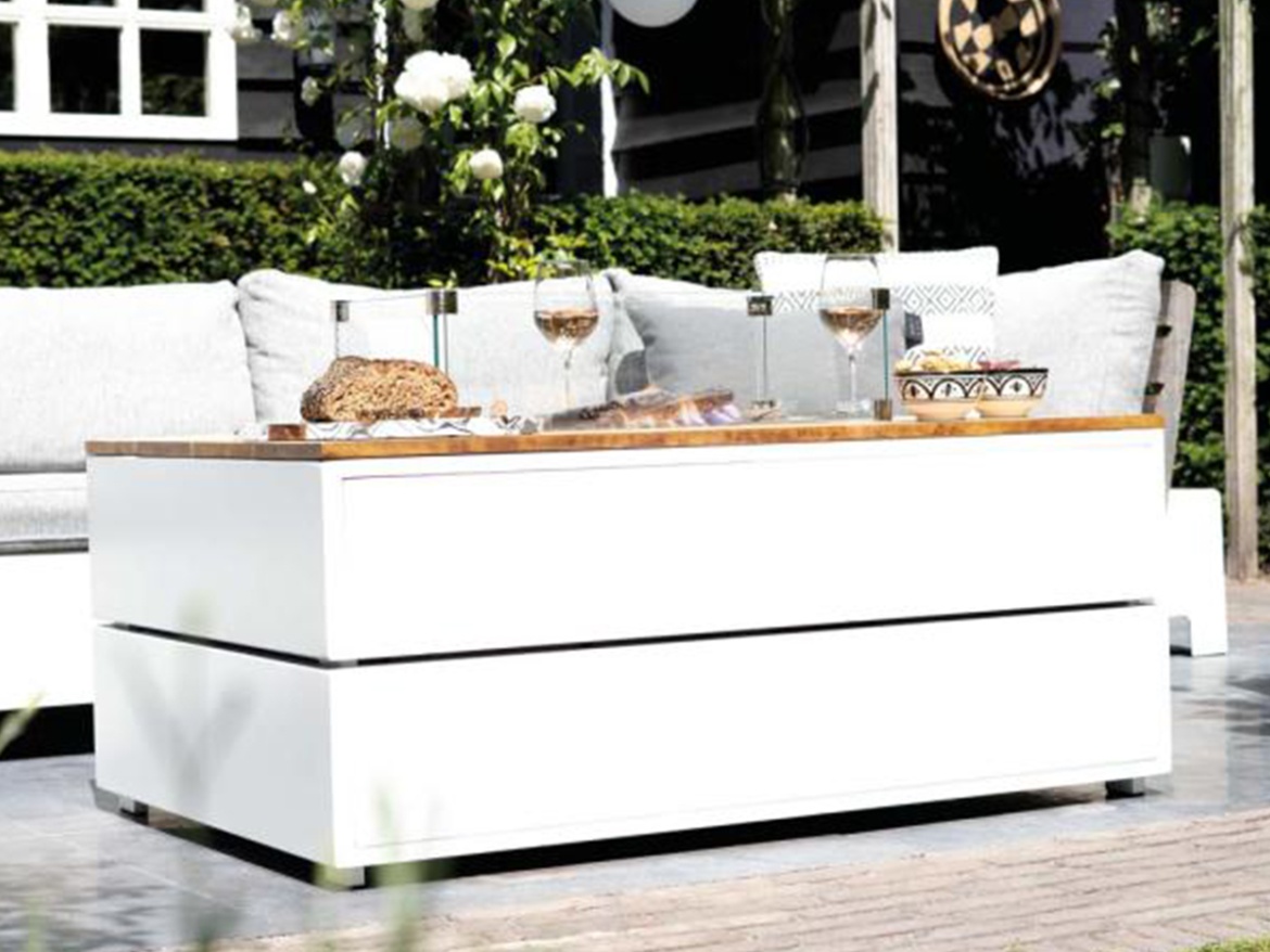 Stůl s plynovým ohništěm COSI Cosipure 120 Wood