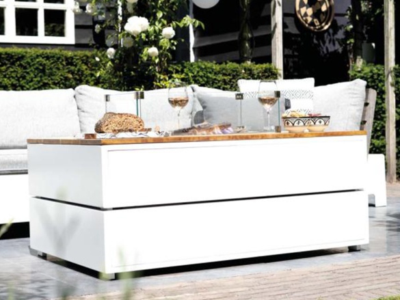 Stůl s plynovým ohništěm COSI Cosipure 120 Wood