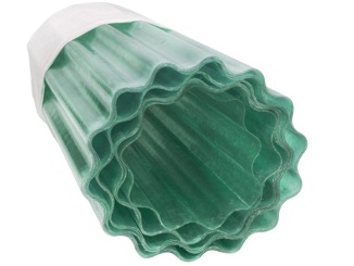 Fiberglass (PES) –  sklolaminátová vlnitá role 1500 mm zelená