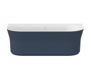 Ravak Vaňa Ypsilon Wall 178x86, voľne stojaca, Smoke Grey/biela, krytka odtoku biela/čierna/chróm