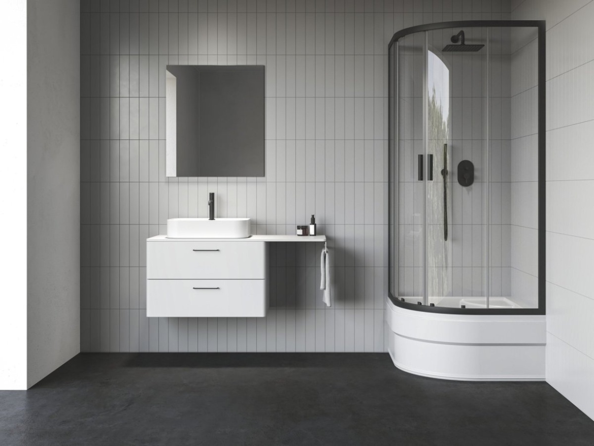 Ravak NBLCP4 Sabina 90x90, lesk+transparent