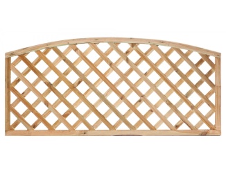Tuindeco – Tuindeco Diagonal trellis with arched frame H60cm